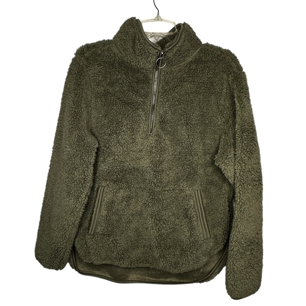 The Verde Sherpa Pullover Jacket